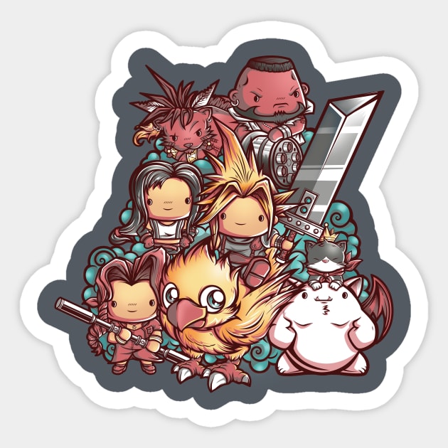 Cute Fantasy VII Sticker by jml2art